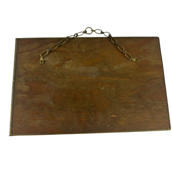 Vtg Elpec Brass Metal Relief Art Last Supper Wall Hanging Christian Religious - Picture 2 of 7